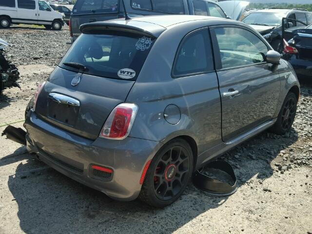 3C3CFFBR7CT126099 - 2012 FIAT 500 SPORT CHARCOAL photo 4