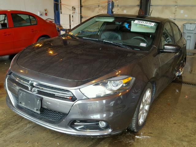 1C3CDFCB7FD122765 - 2015 DODGE DART LIMIT GRAY photo 2