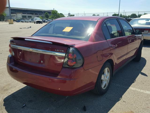 1G1ZT54895F248837 - 2005 CHEVROLET MALIBU LS 红色 照片 4