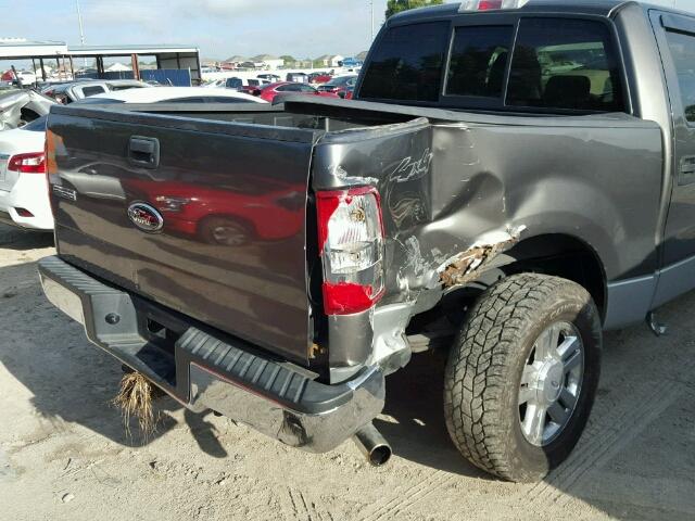 1FTPW14518FA31324 - 2008 FORD F150 SUPER GRAY photo 9