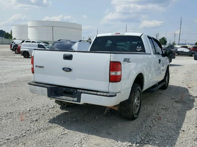 1FTRX14W78KE95952 - 2008 FORD F150 WHITE photo 4