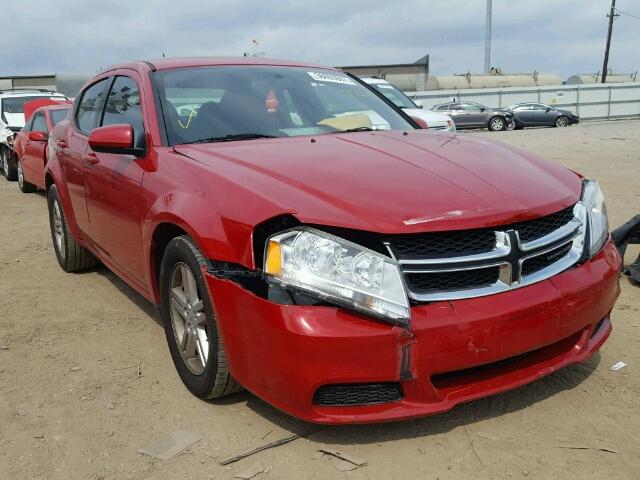 1C3CDZCB3CN196434 - 2012 DODGE AVENGER SX RED photo 1