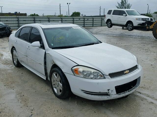 2G1WG5E32D1160180 - 2013 CHEVROLET IMPALA WHITE photo 1