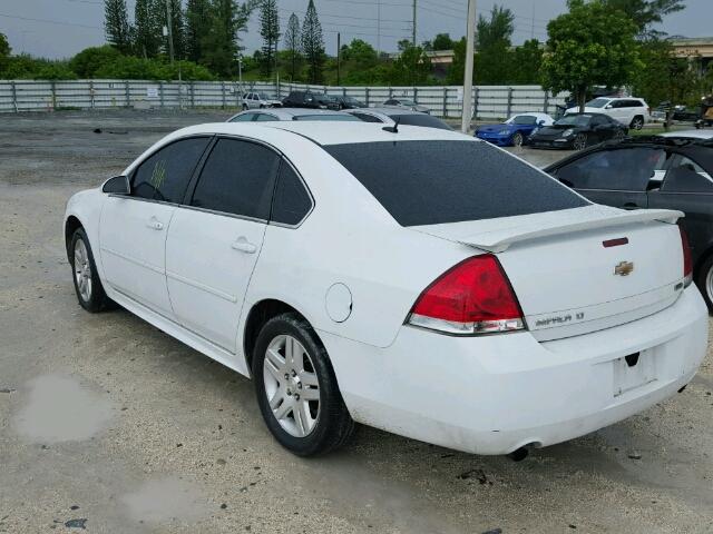 2G1WG5E32D1160180 - 2013 CHEVROLET IMPALA WHITE photo 3