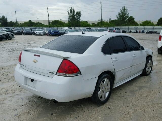 2G1WG5E32D1160180 - 2013 CHEVROLET IMPALA WHITE photo 4