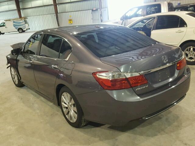 1HGCR2F84DA267817 - 2013 HONDA ACCORD EXL GRAY photo 3