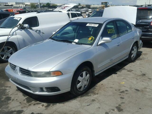 4A3AA46G23E059598 - 2003 MITSUBISHI GALANT ES SILVER photo 2