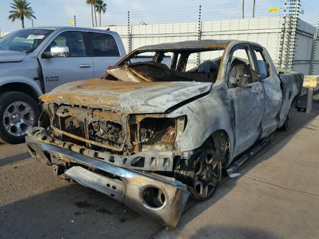 5TFRV54199X071078 - 2009 TOYOTA TUNDRA DOU BURN photo 2