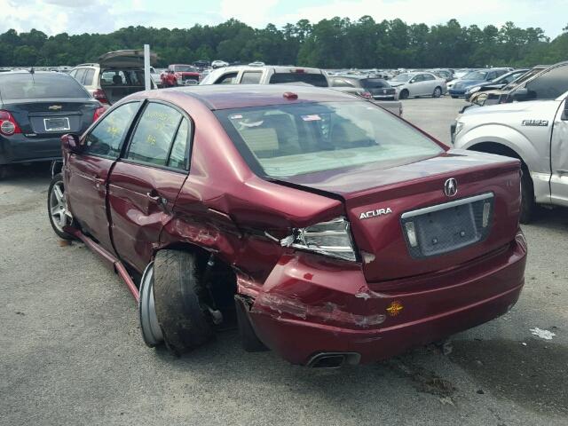 19UUA662X5A057058 - 2005 ACURA TL BURGUNDY photo 3