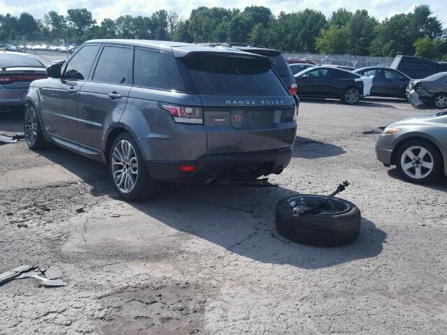 SALWR2TF8EA375768 - 2014 LAND ROVER RANGE ROVE GRAY photo 3