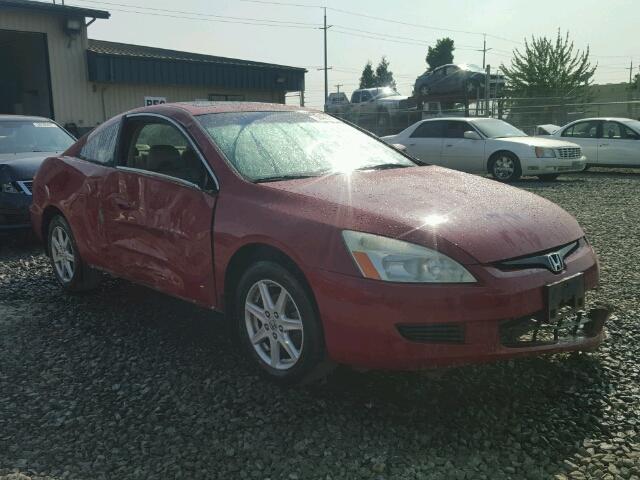 1HGCM82693A018434 - 2003 HONDA ACCORD EX RED photo 1