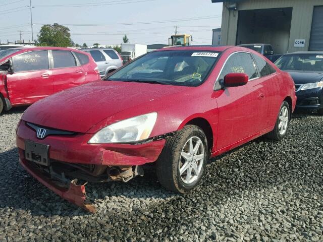 1HGCM82693A018434 - 2003 HONDA ACCORD EX RED photo 2