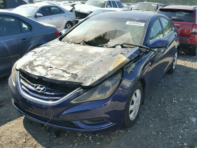 5NPEB4AC5BH110001 - 2011 HYUNDAI SONATA GLS BLUE photo 9