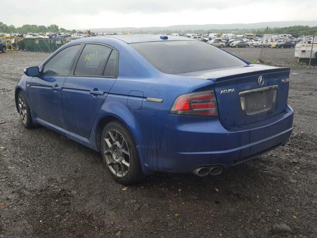 19UUA76548A004991 - 2008 ACURA TL TYPE S BLUE photo 3