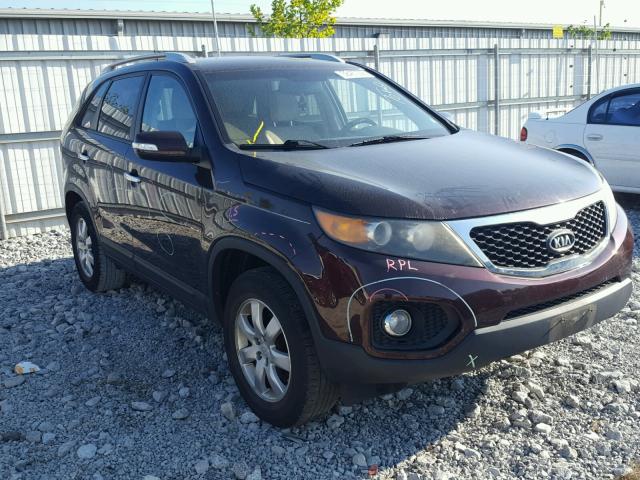 5XYKT3A11BG101408 - 2011 KIA SORENTO BA MAROON photo 1