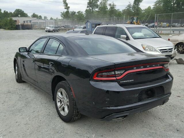 2C3CDXBG6FH878836 - 2015 DODGE CHARGER SE BLACK photo 3