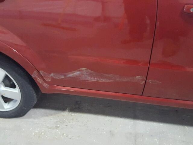 KL1TD56688B250927 - 2008 CHEVROLET AVEO RED photo 9