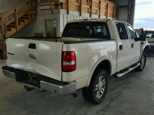 1FTPW14V07FB41408 - 2007 FORD F150 SUPER WHITE photo 4