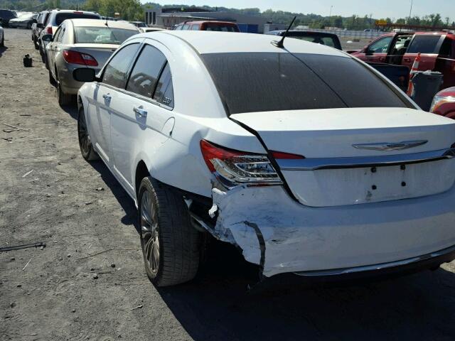 1C3CCBCB1CN117028 - 2012 CHRYSLER 200 LIMITE WHITE photo 3