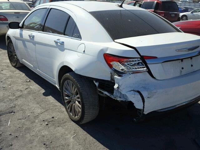 1C3CCBCB1CN117028 - 2012 CHRYSLER 200 LIMITE WHITE photo 9