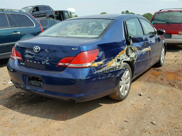 4T1BK36B97U226419 - 2007 TOYOTA AVALON XL BLUE photo 4