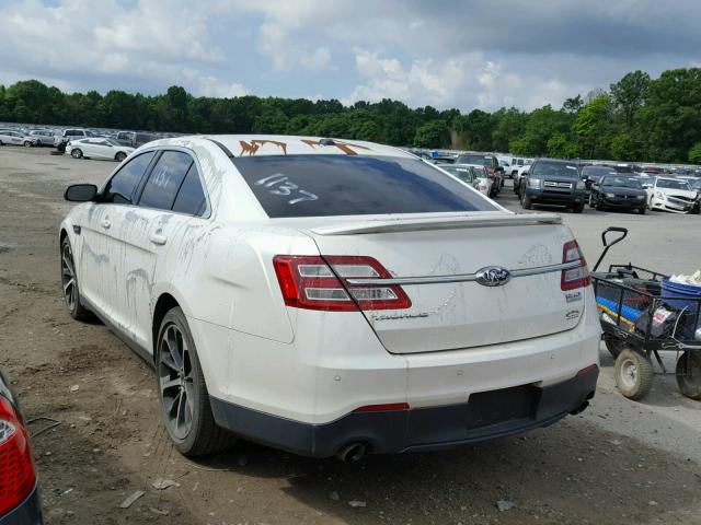 1FAHP2KT8EG112695 - 2014 FORD TAURUS SHO WHITE photo 3