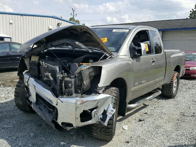 1N6AA06B57N224708 - 2007 NISSAN TITAN XE TAN photo 2