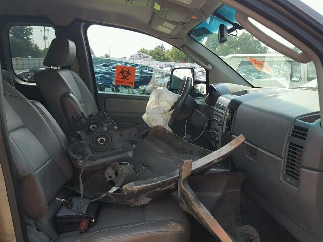 1N6AA06B57N224708 - 2007 NISSAN TITAN XE TAN photo 5