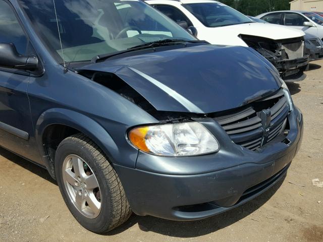 1D4GP45R15B234977 - 2005 DODGE CARAVAN SX BLUE photo 9