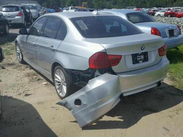 WBAPN7C51BA781282 - 2011 BMW 335 D SILVER photo 3
