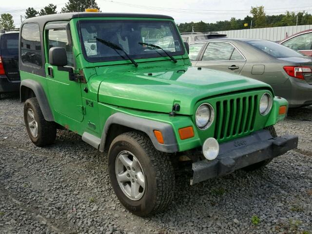 1J4FA39S25P334035 - 2005 JEEP WRANGLER X GREEN photo 1