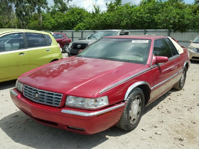 1G6EL12Y1YB702983 - 2000 CADILLAC ELDORADO E RED photo 2