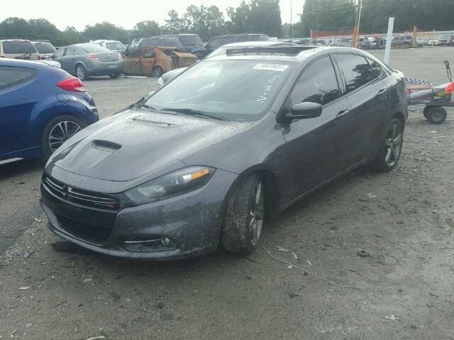 1C3CDFEB4GD578317 - 2016 DODGE DART GRAY photo 2