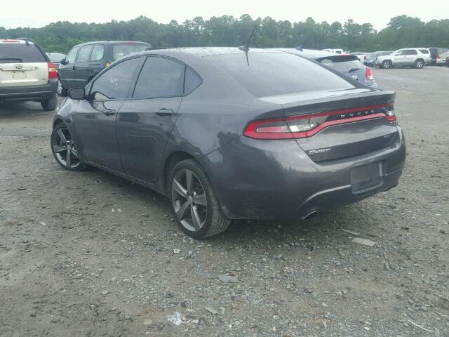 1C3CDFEB4GD578317 - 2016 DODGE DART 灰色 照片 3
