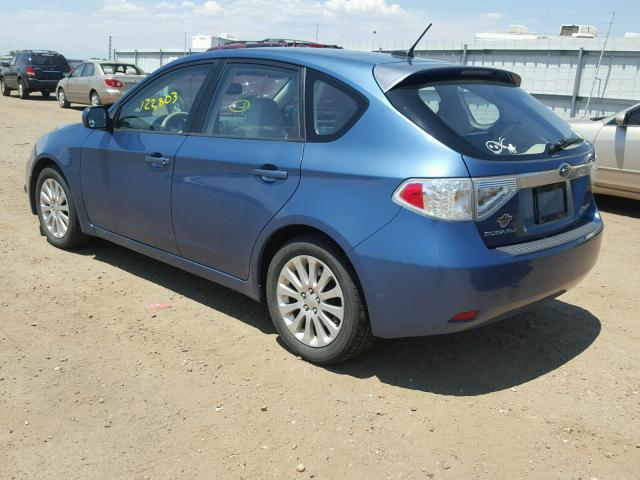 JF1GH61658H813317 - 2008 SUBARU IMPREZA 2. BLUE photo 3