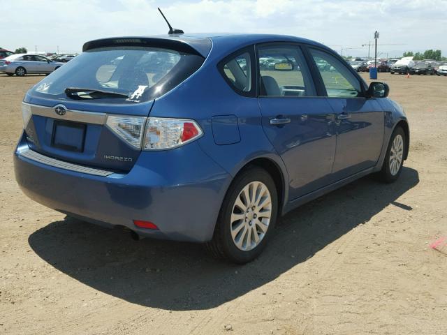 JF1GH61658H813317 - 2008 SUBARU IMPREZA 2. BLUE photo 4