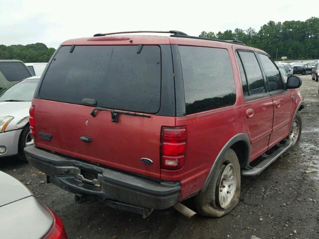 1FMRU15W41LA04644 - 2001 FORD EXPEDITION MAROON photo 4