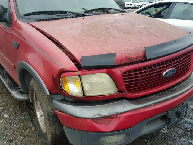 1FMRU15W41LA04644 - 2001 FORD EXPEDITION MAROON photo 9