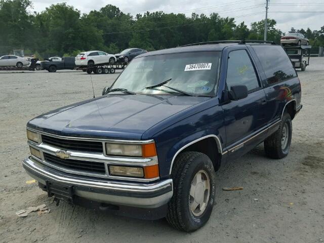 3GNEK18R3XG185764 - 1999 CHEVROLET TAHOE K150 BLUE photo 2