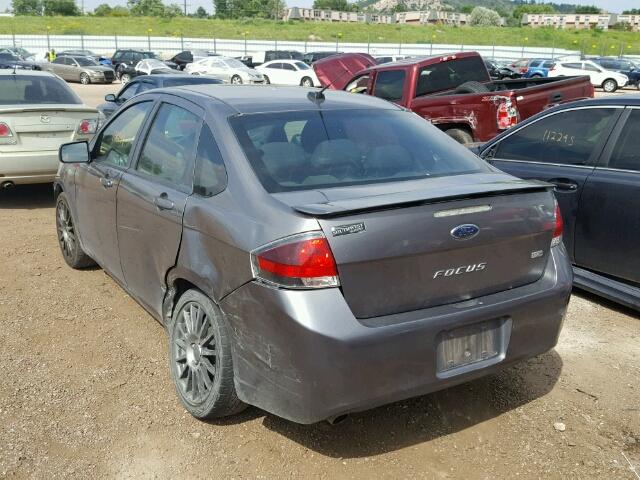 1FAHP3GN9AW222848 - 2010 FORD FOCUS SES GRAY photo 3