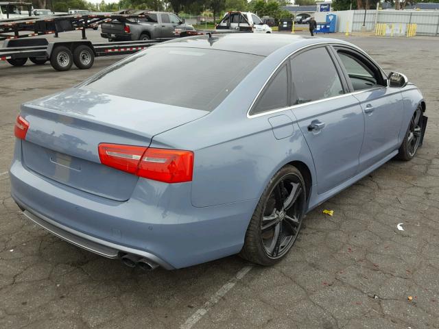 WAUF2AFC4DN138318 - 2013 AUDI S6 BLUE photo 4