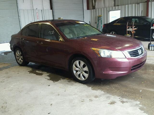 1HGCP26858A105870 - 2008 HONDA ACCORD EXL MAROON photo 1