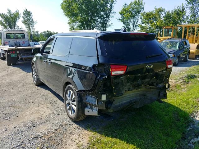 KNDMC5C19G6170293 - 2016 KIA SEDONA EX BLACK photo 3