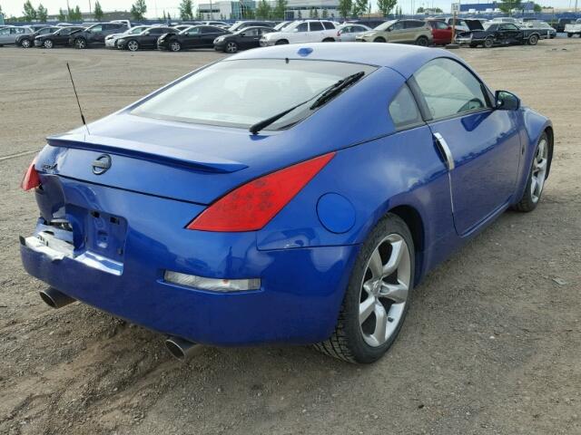 JN1AZ34E76M351218 - 2006 NISSAN 350Z COUPE BLUE photo 4