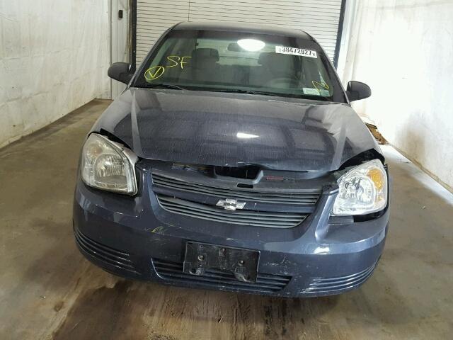 1G1AK58F487331857 - 2008 CHEVROLET COBALT LS BLACK photo 9