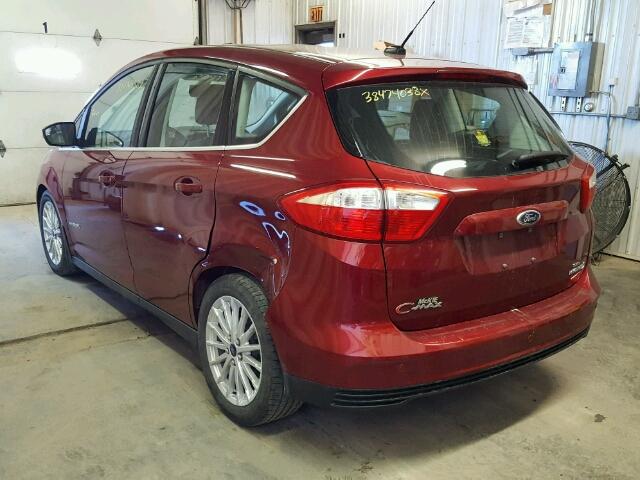 1FADP5BU9FL108155 - 2015 FORD C-MAX SEL RED photo 3