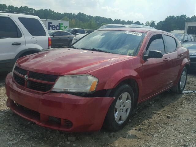 1B3CC4FB6AN155551 - 2010 DODGE AVENGER SX RED photo 2