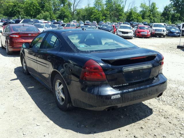 2G2WS522141163125 - 2004 PONTIAC GRAND PRIX BLACK photo 3