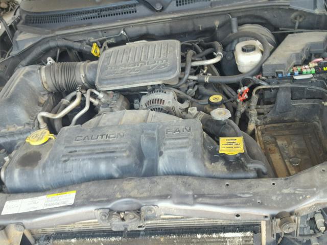 1D7FL16K14S533412 - 2004 DODGE DAKOTA SXT GRAY photo 7