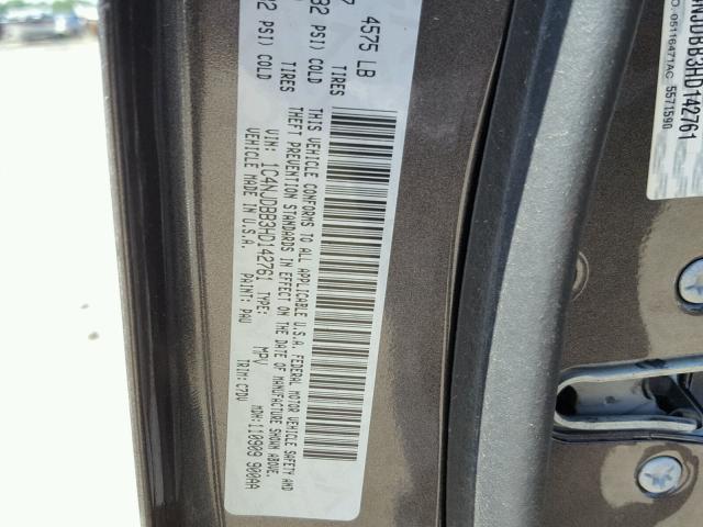 1C4NJDBB3HD142761 - 2017 JEEP COMPASS SP 灰色 照片 10